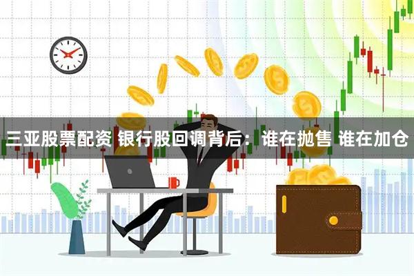 三亚股票配资 银行股回调背后:谁在抛售 谁在加仓