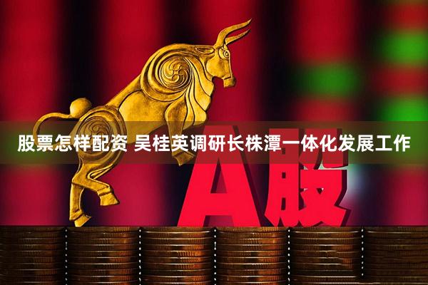 股票怎样配资 吴桂英调研长株潭一体化发展工作